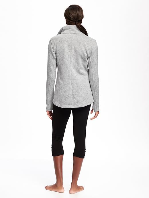 Image number 2 showing, Go-Warm Asymmetrical-Zip Fleece Jacket for Women