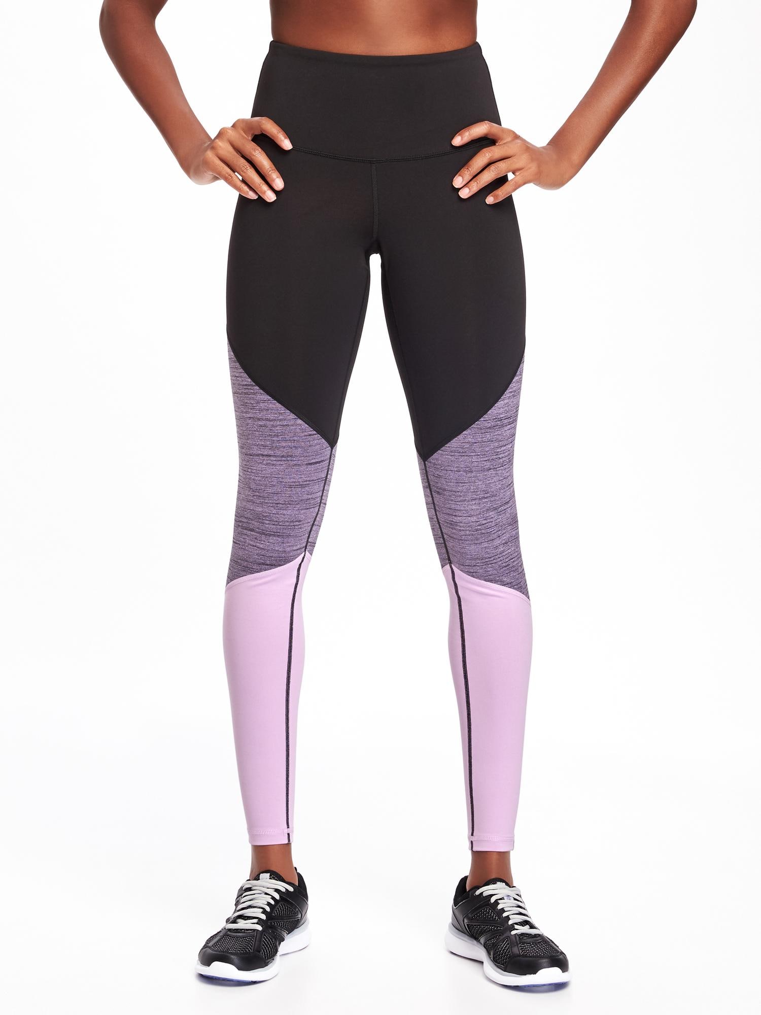 Go-Dry High-Rise Color-Block Compression Tights for Women