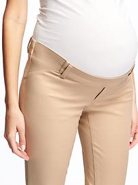 View large product image 3 of 3. Maternity Side-Panel Pixie Ankle Pants