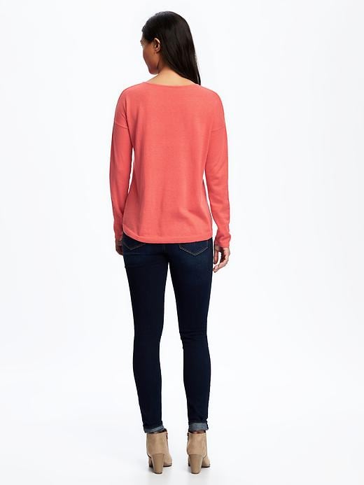 Image number 2 showing, Hi-Lo Dolman-Sleeve Sweater for Women