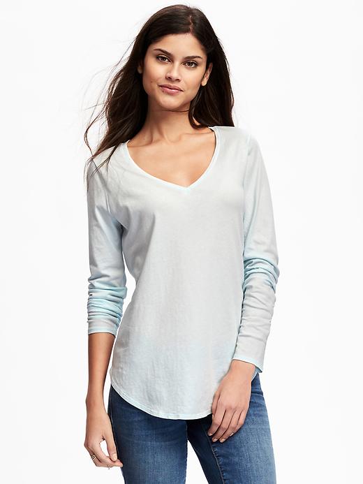 Relaxed V-Neck Tee for Women | Old Navy