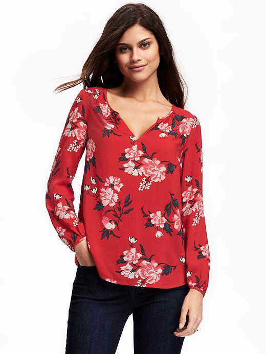 View large product image 1 of 1. Relaxed Lightweight Top for Women