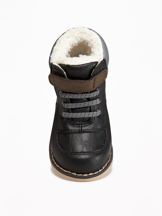 View large product image 2 of 4. Sherpa-Lined Boots for Toddler Boys
