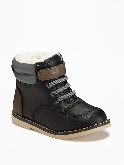 View large product image 1 of 4. Sherpa-Lined Boots for Toddler Boys