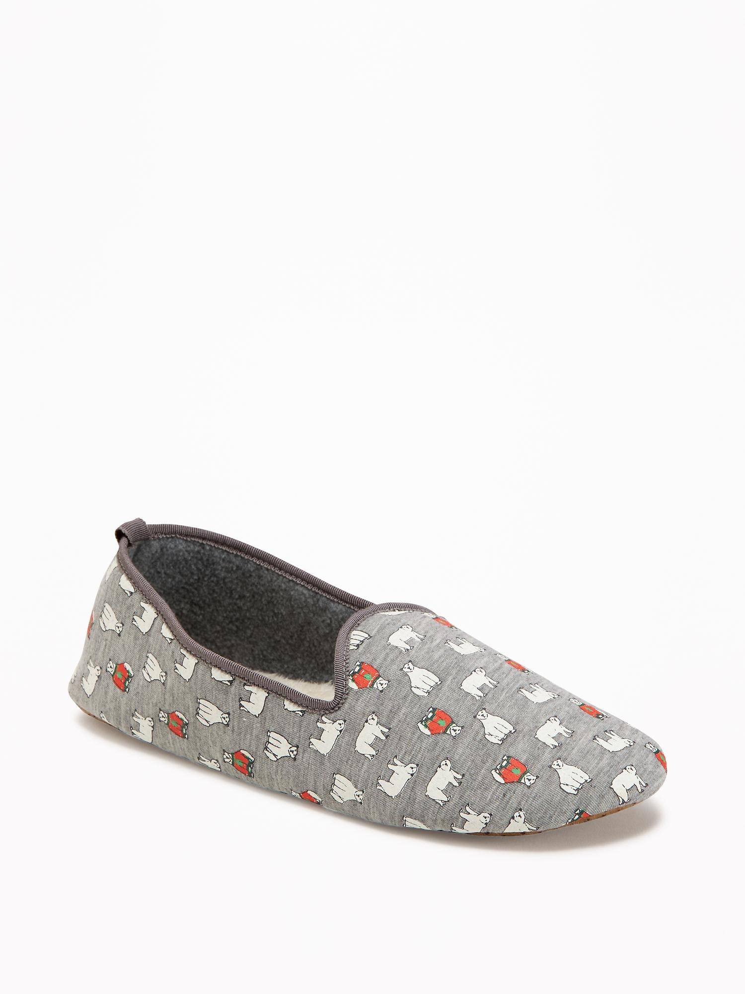 Patterned Smoking Slippers for Women Old Navy