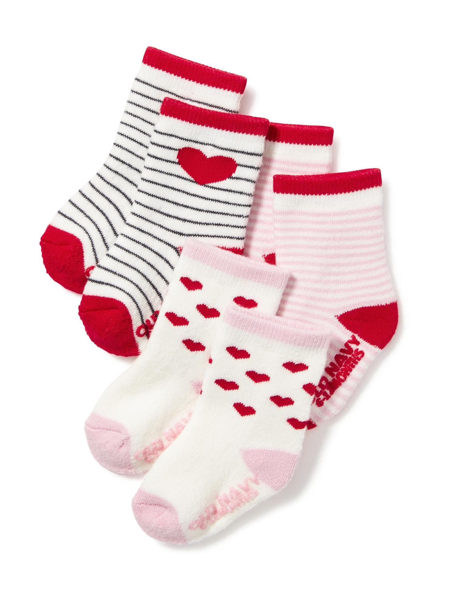 Patterned Non-Skid Socks 3-Pack for Baby | Old Navy