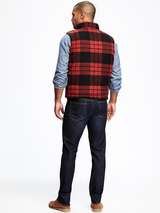 Image number 2 showing, Wool-Blend Tartan Vest for Men