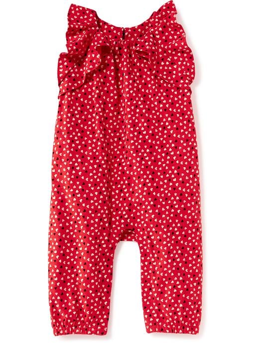 View large product image 1 of 1. Heart-Printed Romper for Baby