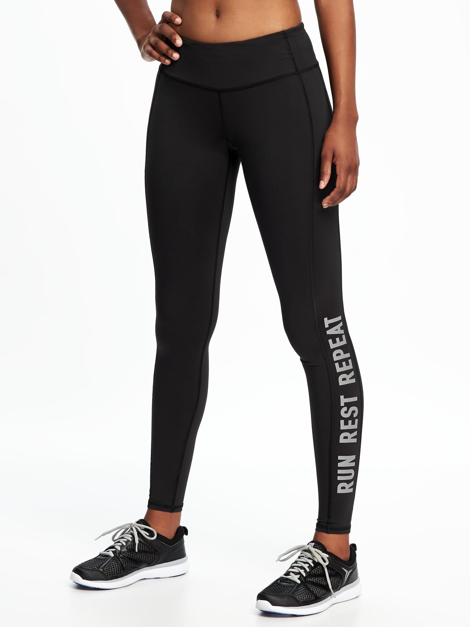Mid-Rise Fitted Run Tights for Women