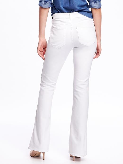 View large product image 2 of 3. Mid-Rise Clean-Slate Micro-Flare Jeans for Women