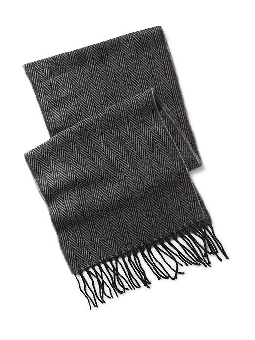 View large product image 1 of 1. Patterned Flannel Fringe Scarf for Men