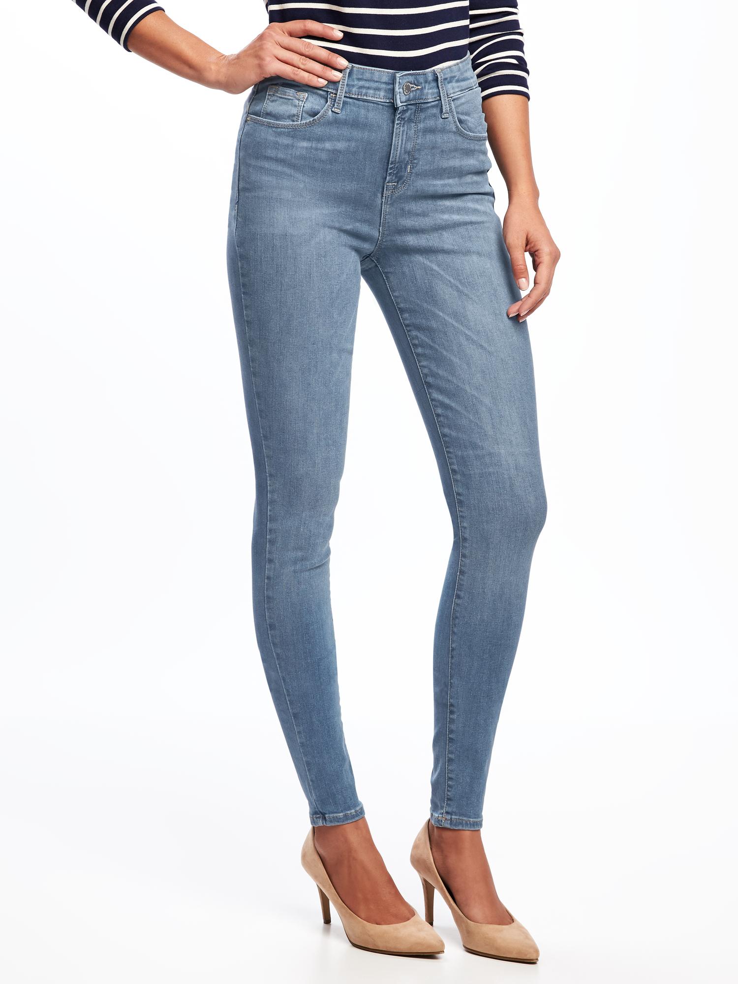 old navy high rise skinny jeans