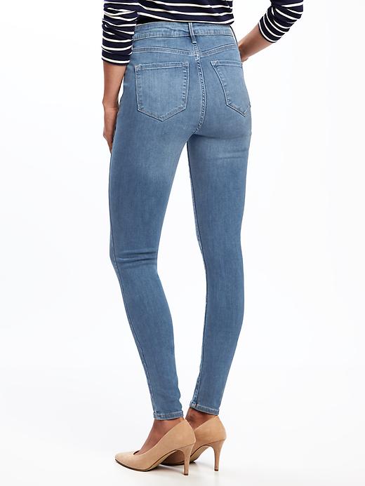 View large product image 2 of 2. High-Waisted Rockstar Built-In Sculpt Skinny Jeans For Women