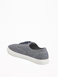 View large product image 3 of 3. Canvas Lace-Up Sneakers for Men