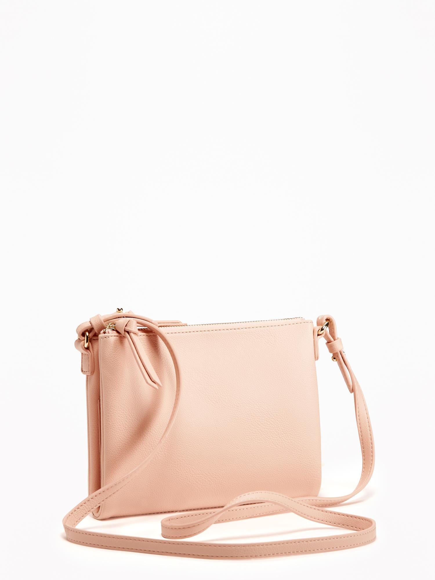 DoubleZip Top Crossbody Bag for Women Old Navy