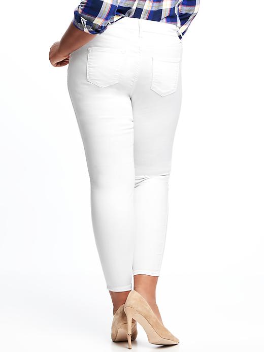 mid rise old navy rockstar jeggings white