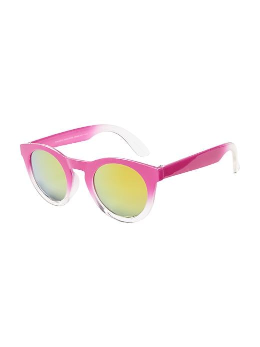 View large product image 1 of 1. Magenta-Colored Gradient Sunglasses For Toddler Girls