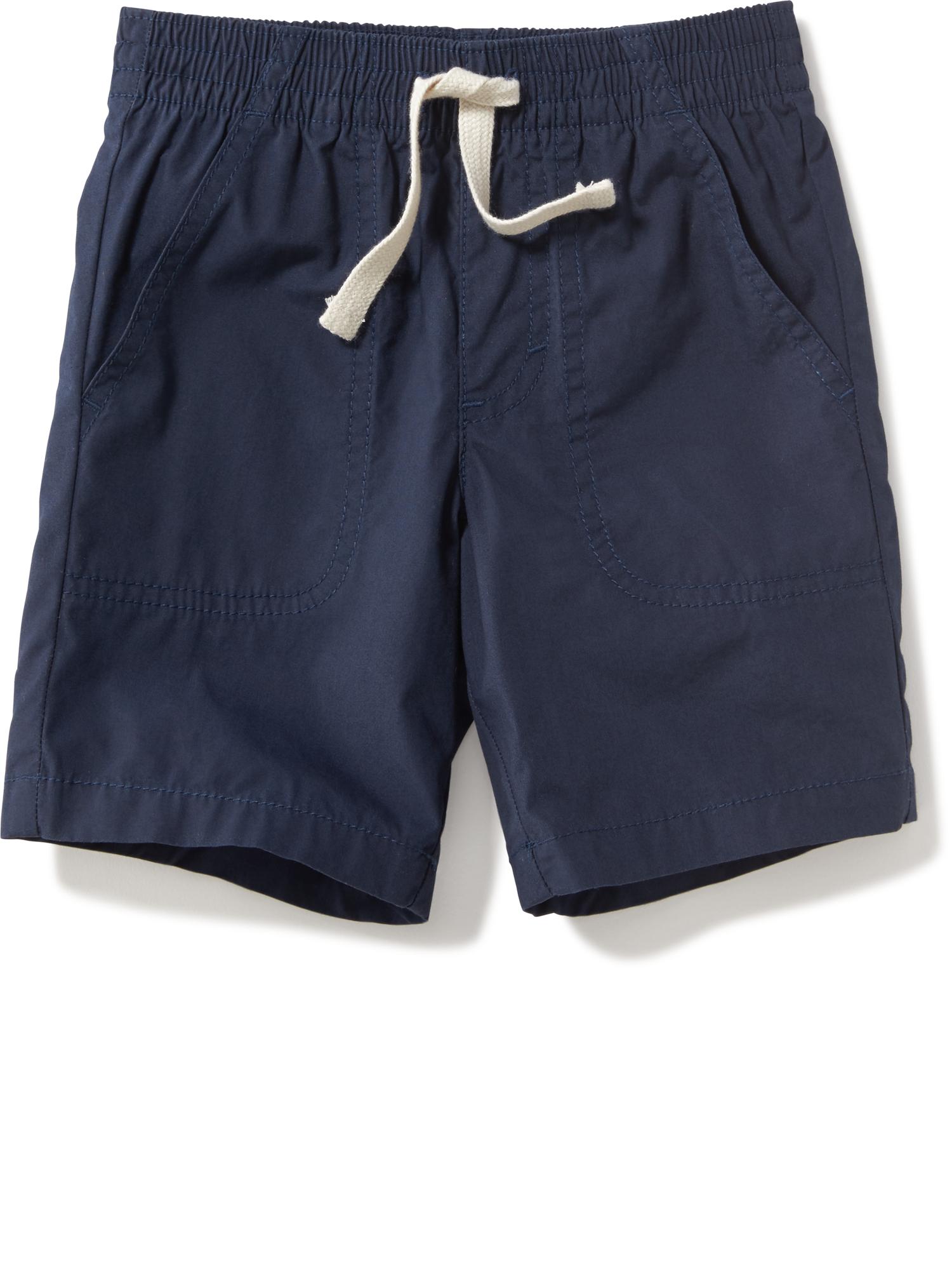 Baby Gap Boy Shorts Navy Blue Pull On Poplin Soft Cotton NEW $24.95