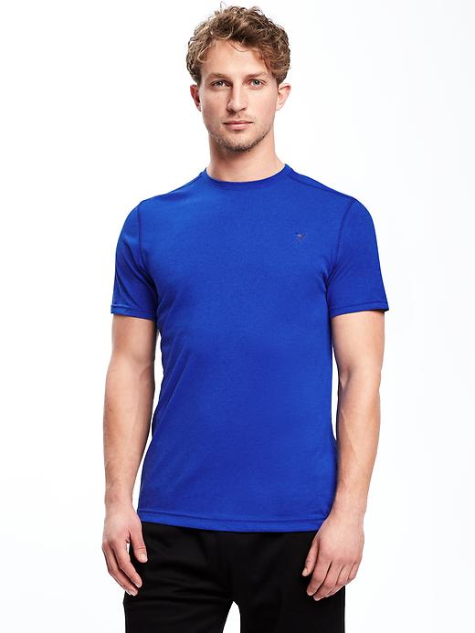 View large product image 1 of 1. Go-Dry Performance Crew-Neck Tee for Men