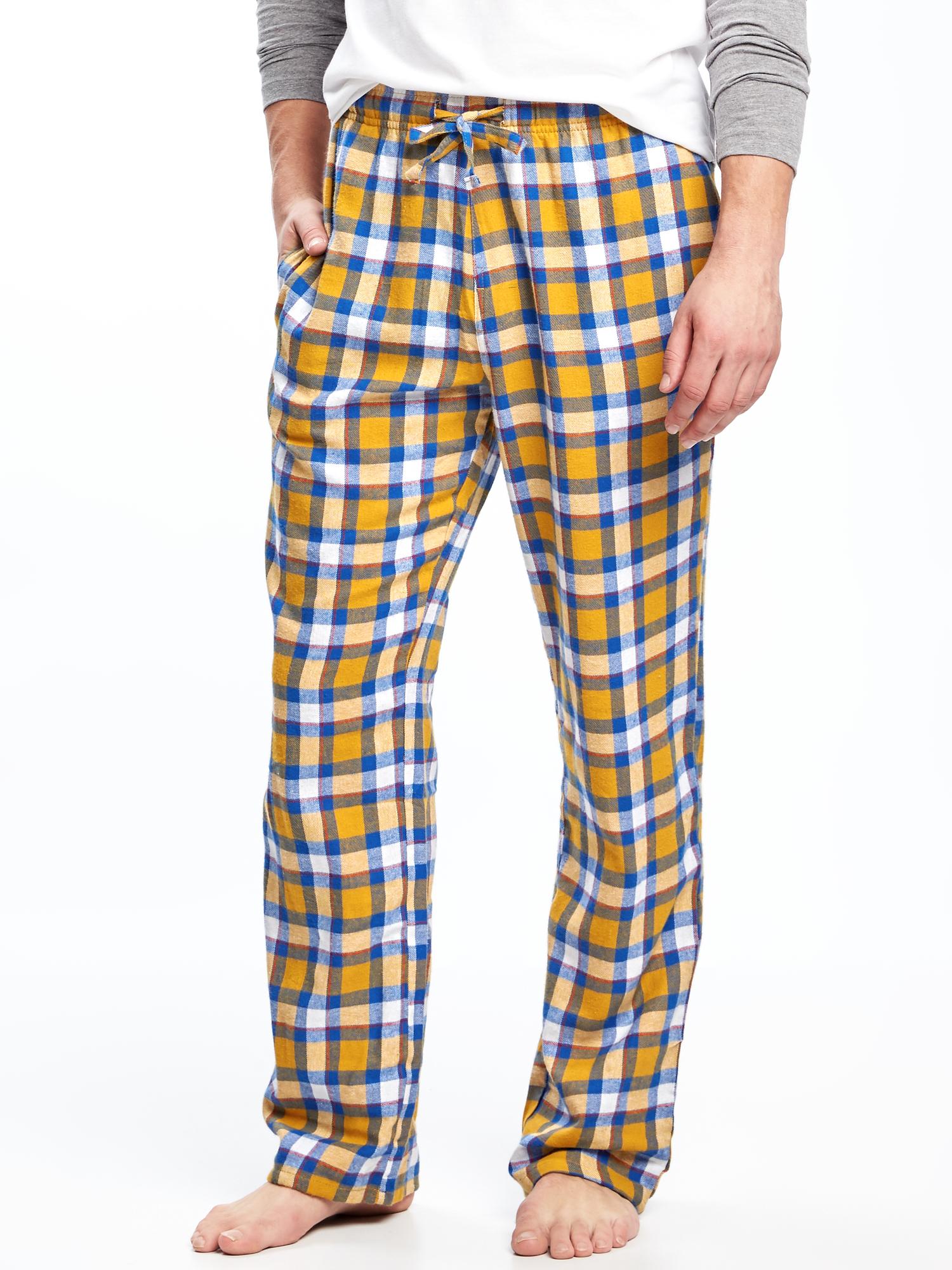 Plaid Flannel Sleep Pants for Men Old Navy