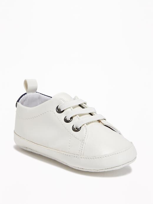 Image number 1 showing, Faux-Leather Sneakers for Baby
