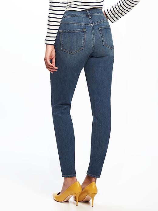 View large product image 2 of 2. Mid-Rise Curvy Skinny Jeans for Women