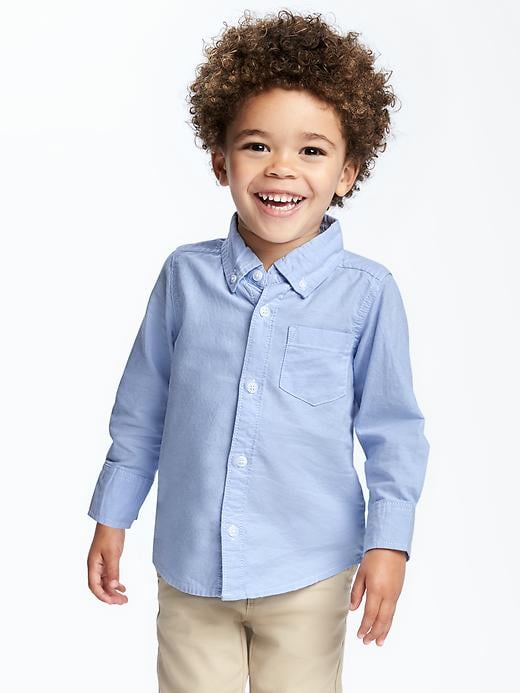 Gap Toddler Boy's Long Sleeve Oxford Convertible White Shirt Size 4T NWT 