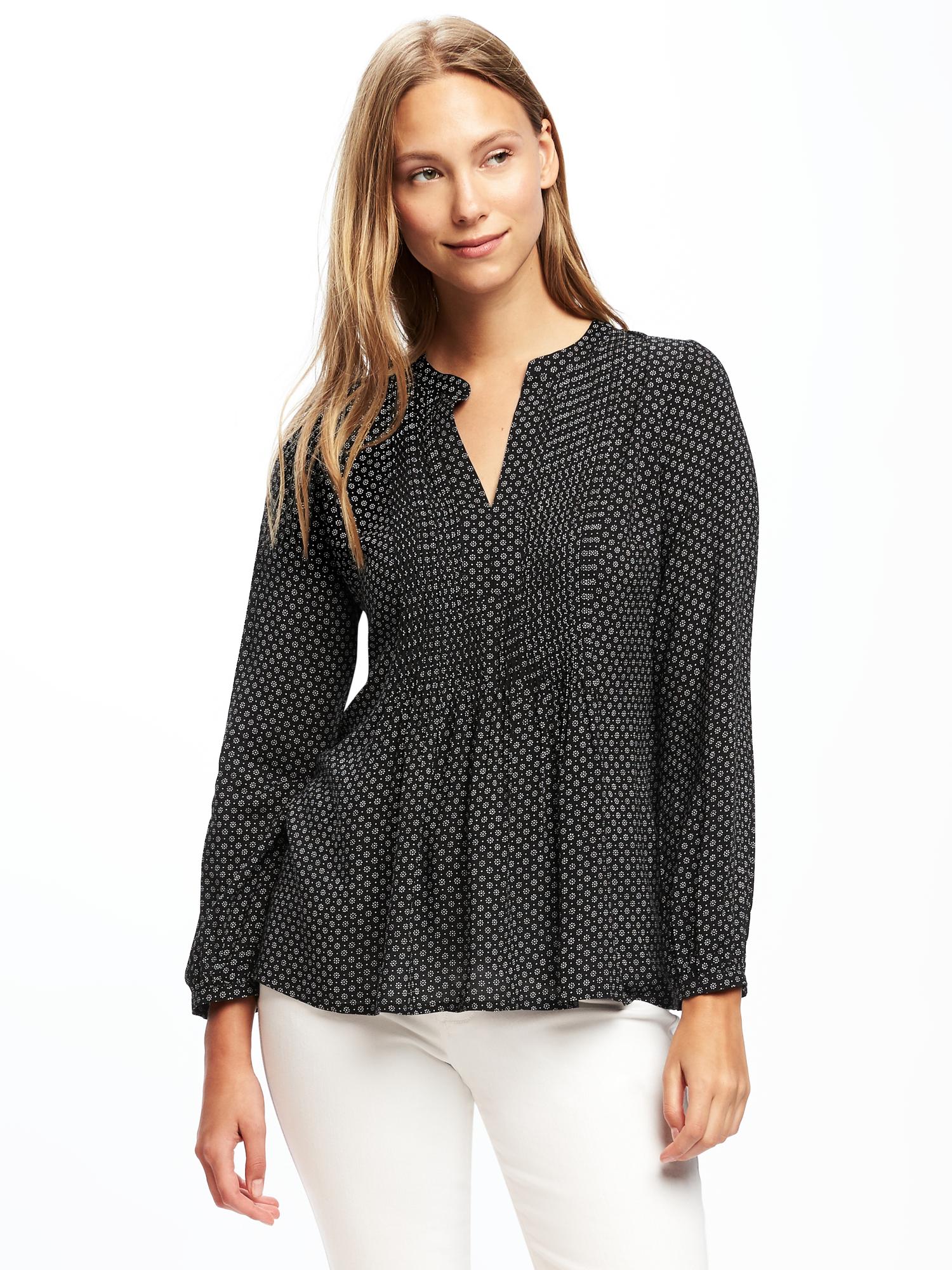 Pintuck Swing Blouse for Women | Old Navy