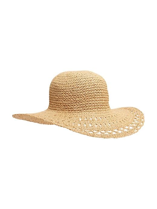 View large product image 2 of 3. Slouchy Straw Sun Hat for Women