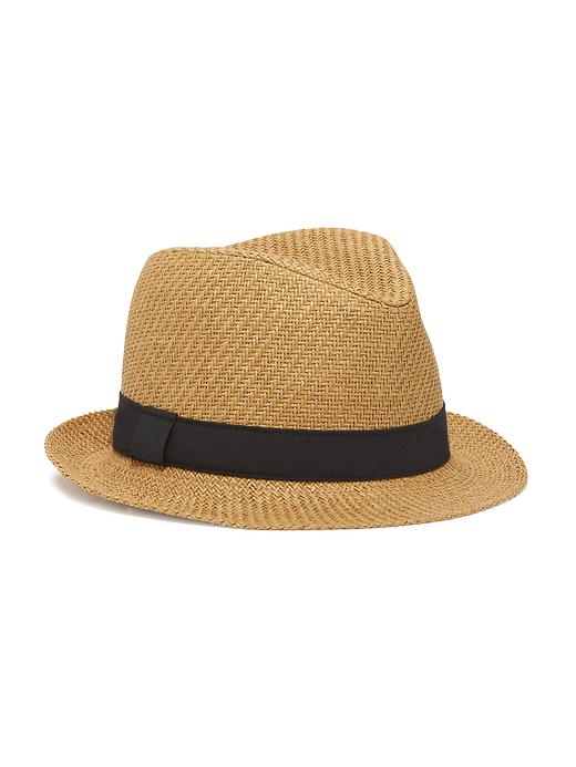 View large product image 1 of 1. Straw Fedora for Boys