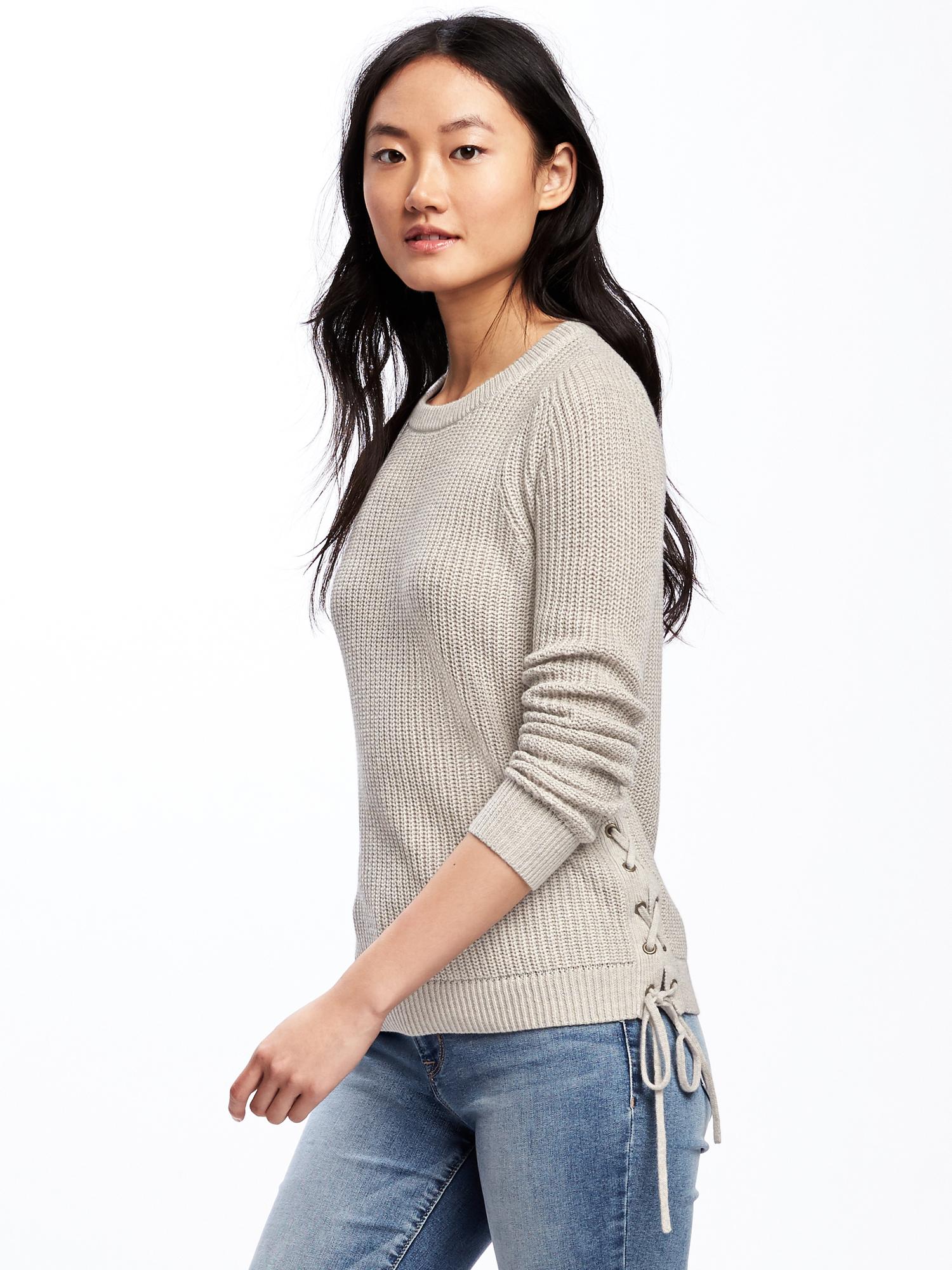 Old navy 2024 lace up sweater