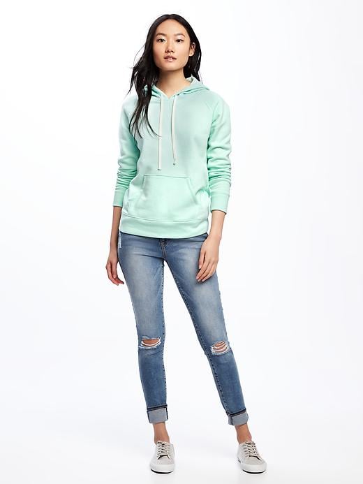 Image number 3 showing, Relaxed Fleece Pullover Hoodie for Women