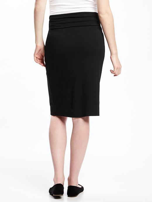 View large product image 2 of 3. Maternity Midi Pencil Skirt