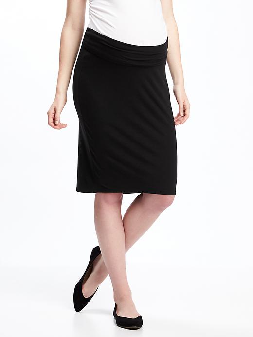 View large product image 1 of 3. Maternity Midi Pencil Skirt