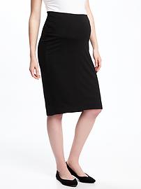 View large product image 3 of 3. Maternity Midi Pencil Skirt