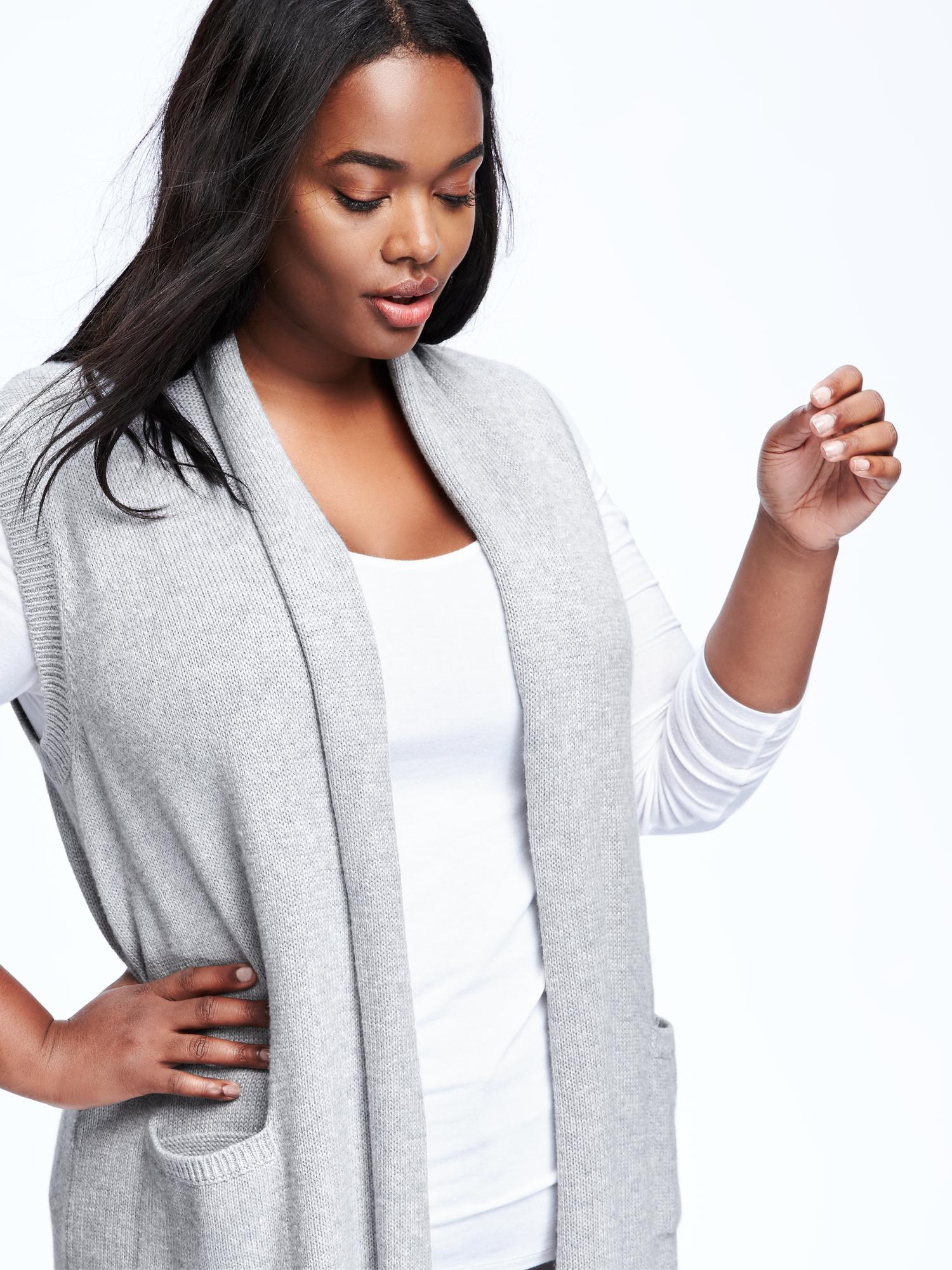Shirt Dress with Sweater Vest – The Curvy Shop