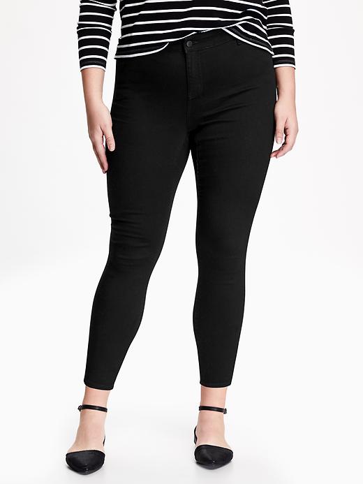 View large product image 1 of 1. High-Waisted Secret-Slim Pockets Plus-Size Rockstar Skinny Jeans
