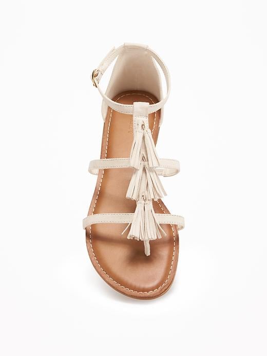 T-Strap Tassel Sandals for Women | Old Navy
