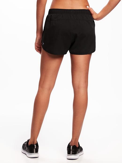 View large product image 2 of 3. Semi-Fitted Run Shorts for Women - 3-inch inseam