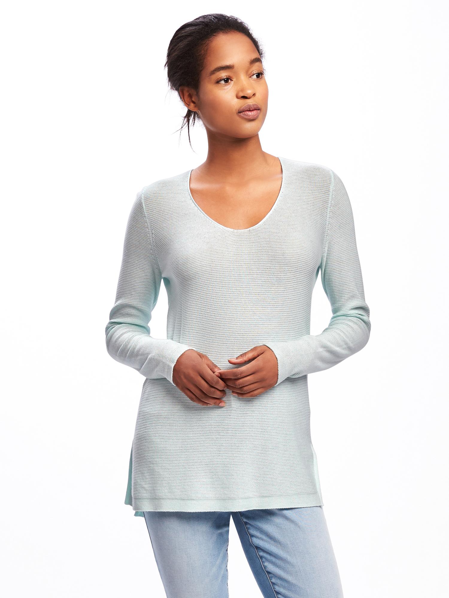 Relaxed Textured Tunic Sweater for Women | Old Navy