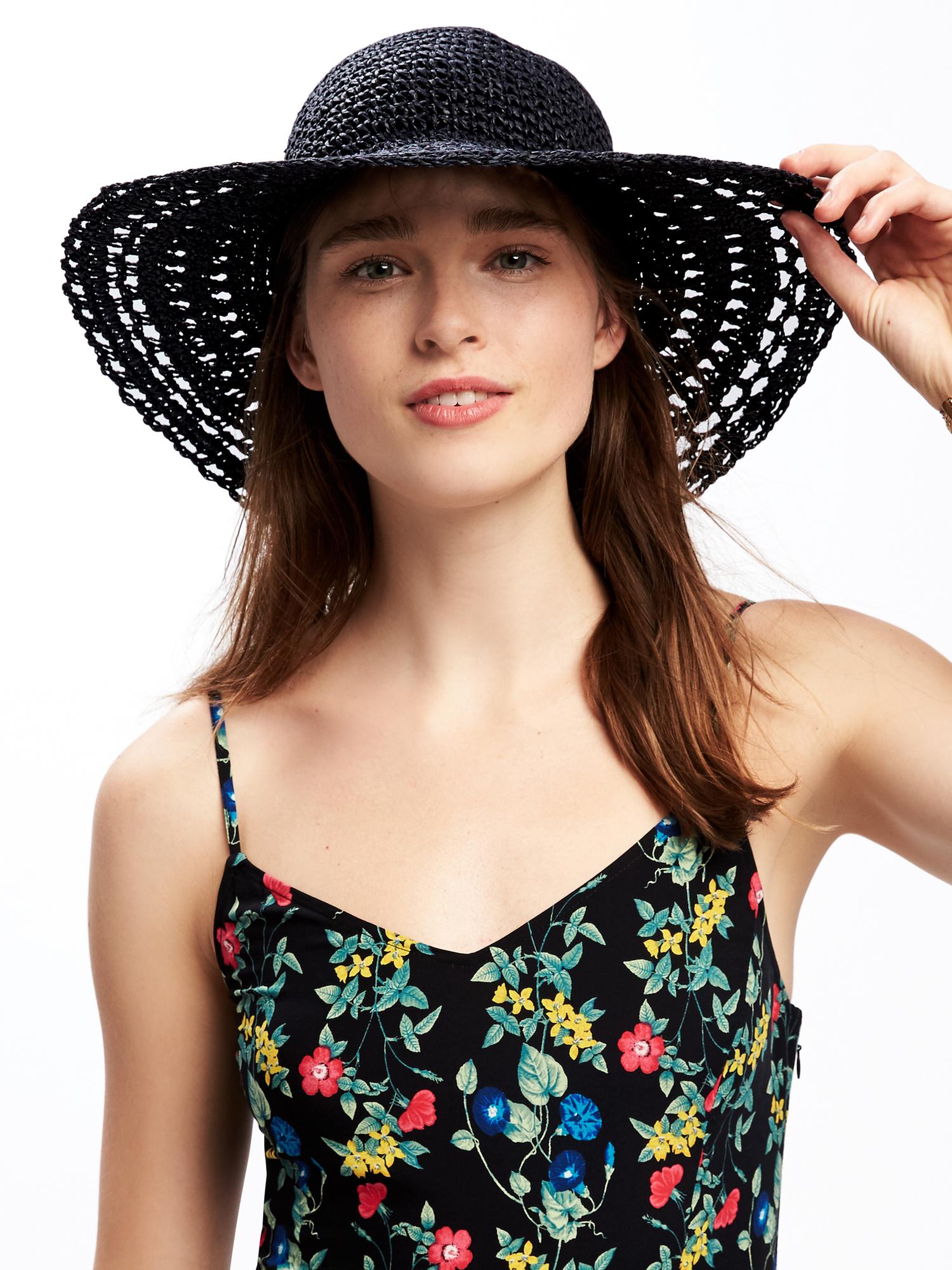 Slouchy Straw Sun Hat for Women Old Navy