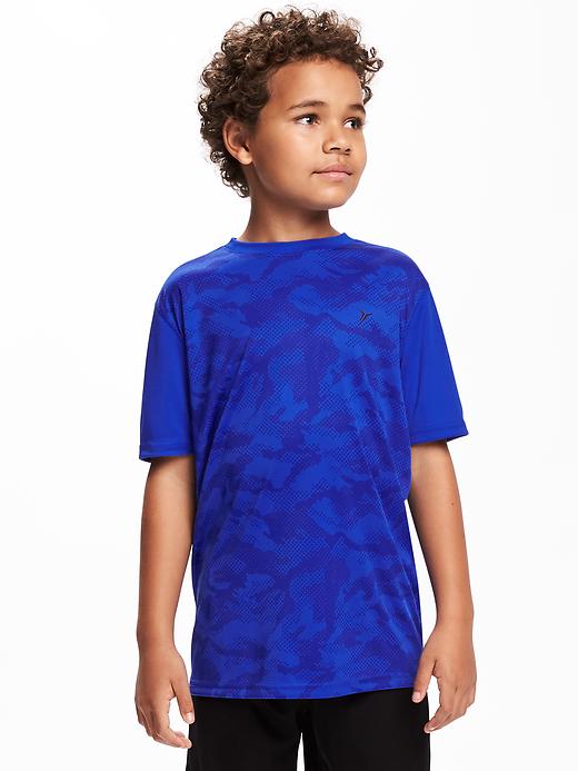 View large product image 1 of 1. Go-Dry Relaxed Train Tee For Boys