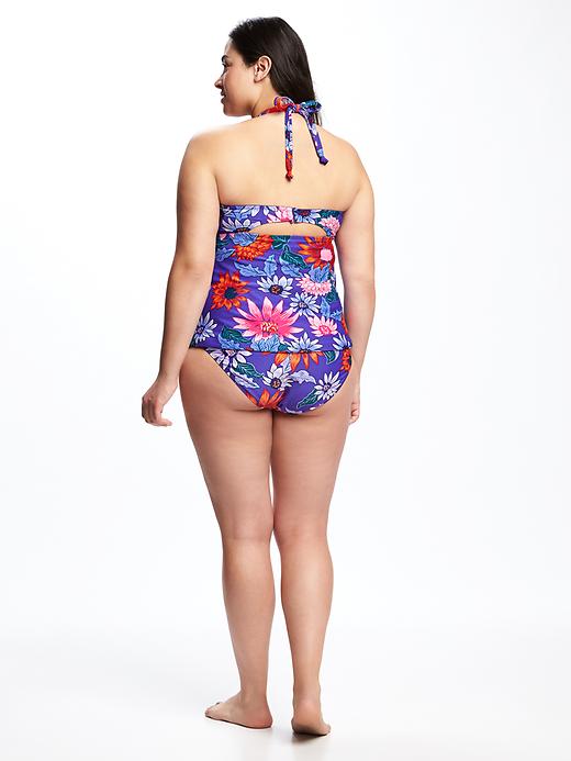 Image number 2 showing, Twist-Front Underwire Plus-Size Tankini Top