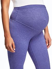 View large product image 3 of 3. Maternity Go-Dry Cool Full-Panel Compression Capris