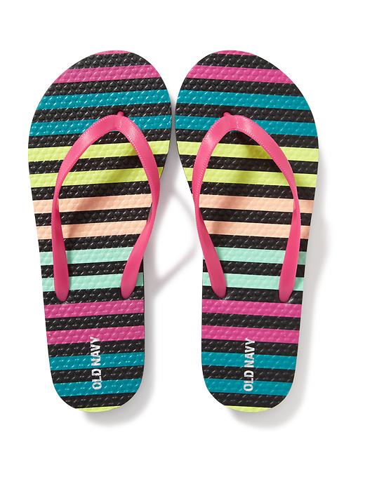 View large product image 1 of 1. Printed Flip-Flops for Girls