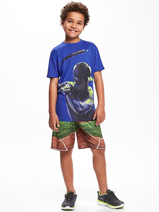 View large product image 2 of 2. Go-Dry Athlete-Graphic Tee For Boys