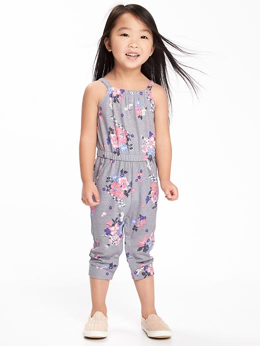 Floral Jersey Jumpsuit for Toddler Girls Old Navy