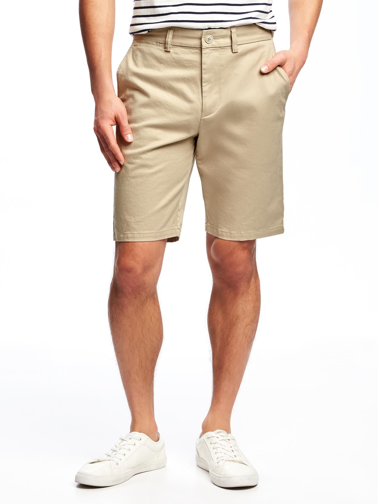 Slim Built-In Flex Ultimate Khaki Shorts for Men (10