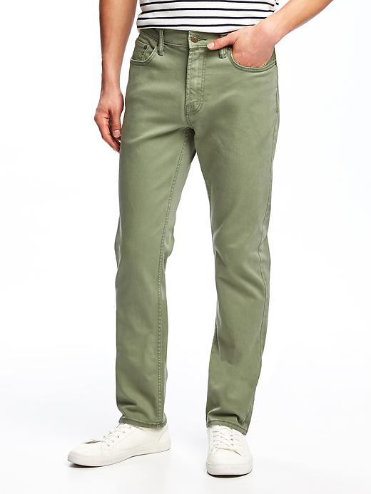 View large product image 1 of 2. Slim Built-In Flex Twill Five-Pocket Pants for Men