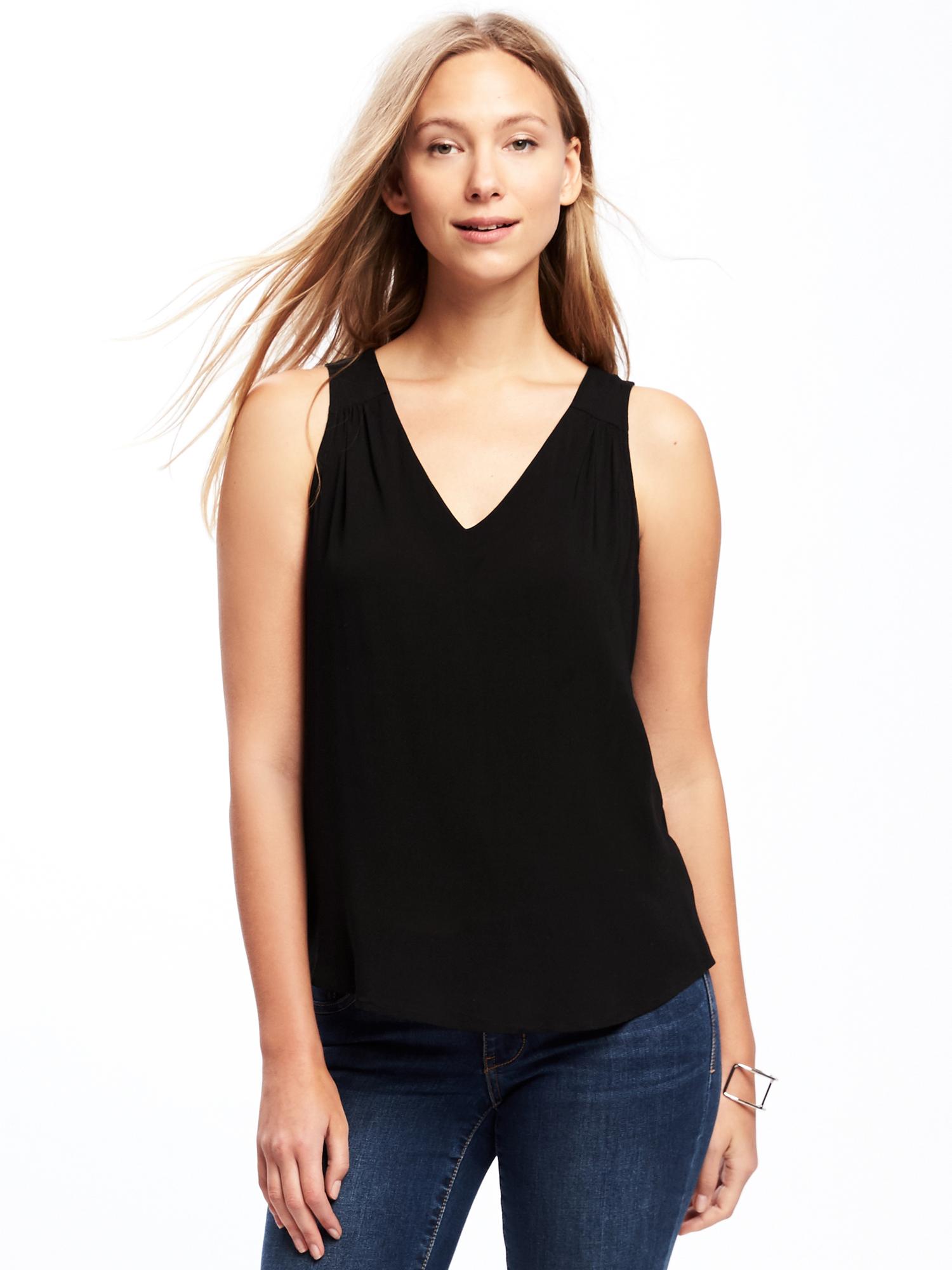 Relaxed Cutout-Back Blouse for Women | Old Navy